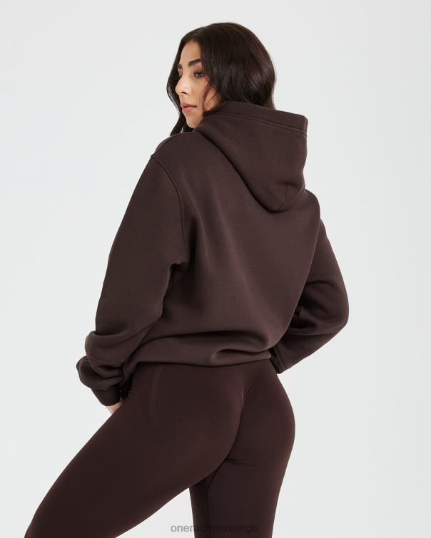 Kläder 70% kakao 4B046620 klassisk lounge oversized hoodie Oner Active