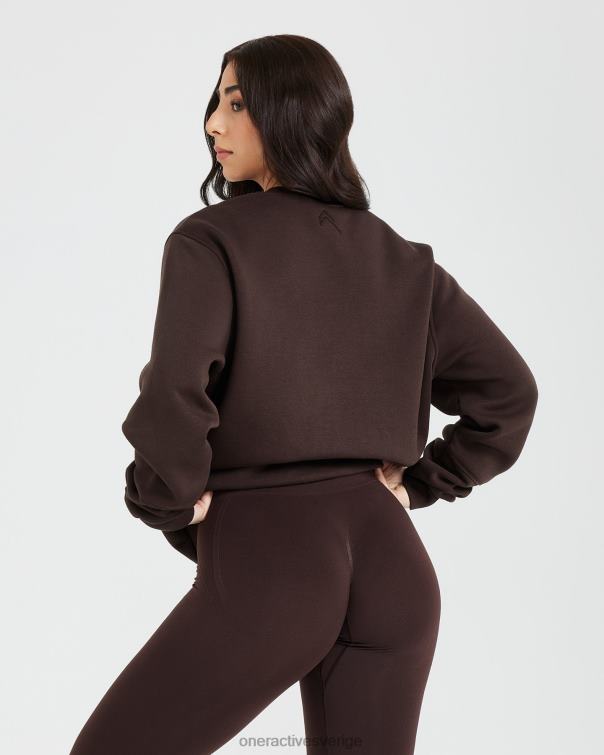 Kläder 70% kakao 4B046622 klassisk lounge överdimensionerad crew neck Oner Active