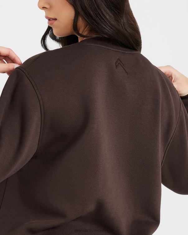 Kläder 70% kakao 4B046622 klassisk lounge överdimensionerad crew neck Oner Active