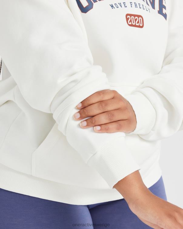 Kläder benvit 4B046633 överdimensionerad klubbhuvtröja Oner Active