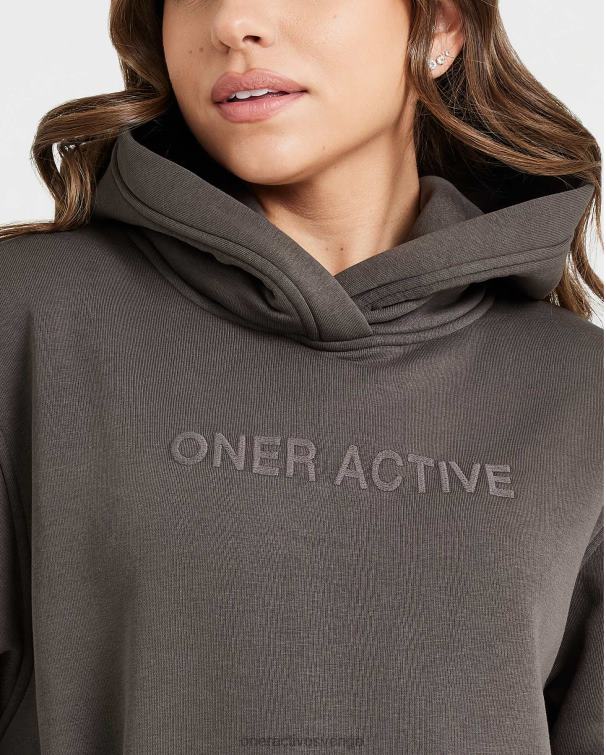 Kläder djup taupe 4B046638 klassisk lounge oversized hoodie Oner Active