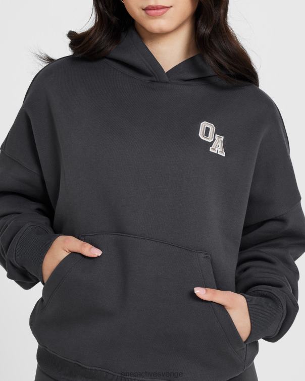 Kläder kol 4B046589 varsity oversized hoodie hela dagen Oner Active