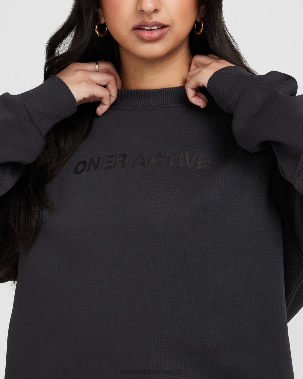 Kläder kol 4B046612 klassisk lounge överdimensionerad crew neck Oner Active