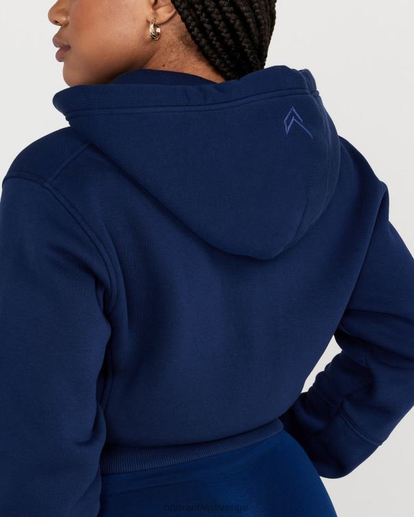 Kläder midnatt 4B046628 klassisk lounge-huvtröja med dragkedja Oner Active