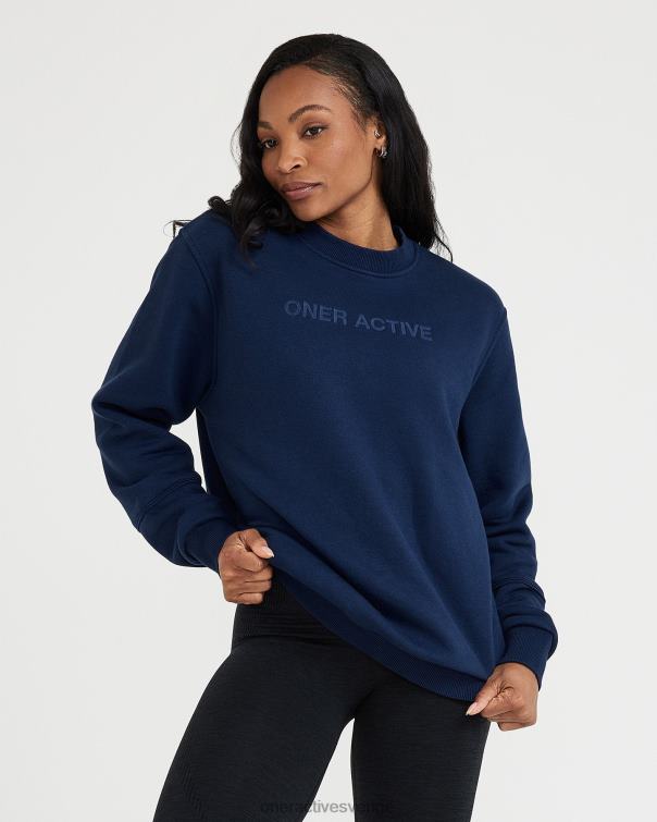 Kläder midnatt 4B046642 klassisk lounge överdimensionerad crew neck Oner Active