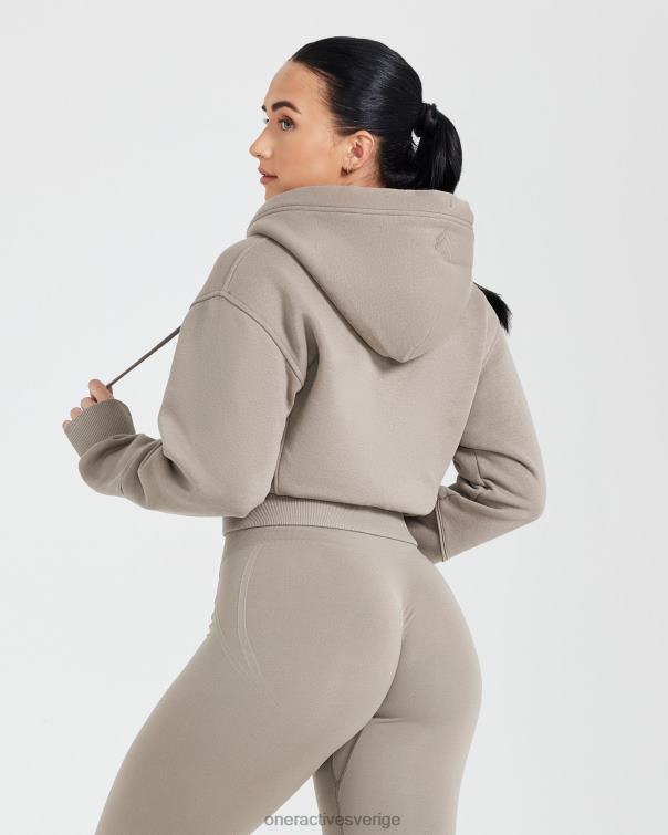 Kläder minky 4B046617 klassisk lounge-huvtröja med dragkedja Oner Active