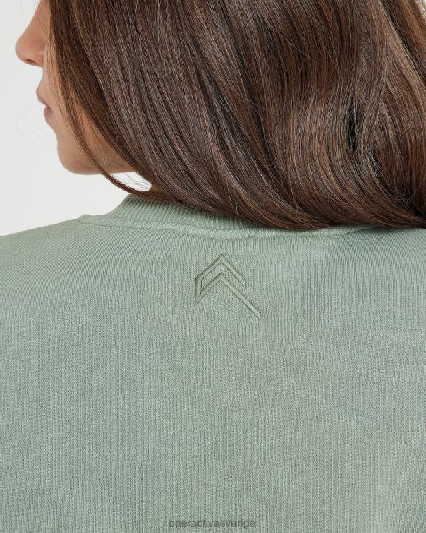 Kläder salvia 4B046587 klassisk lounge överdimensionerad crew neck Oner Active