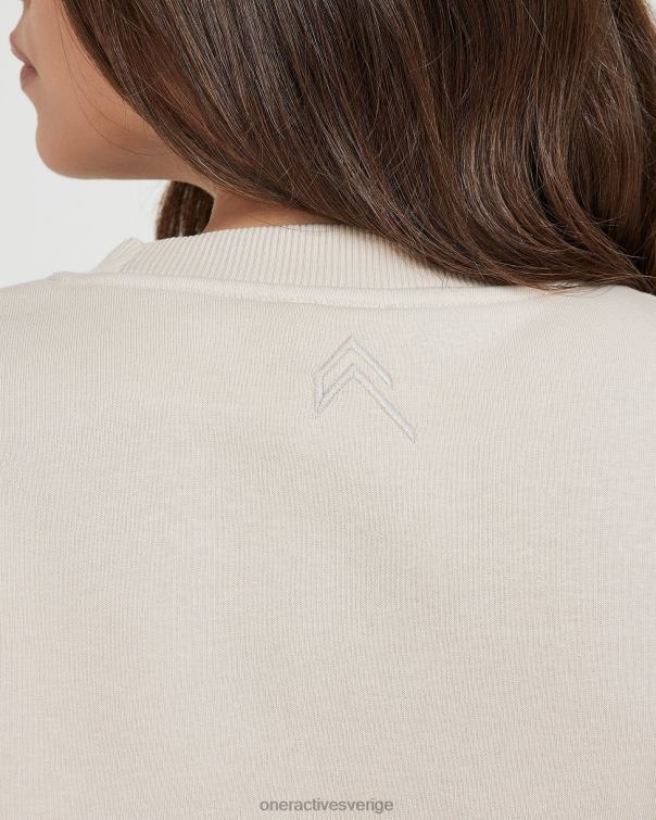 Kläder sand 4B046640 klassisk lounge överdimensionerad crew neck Oner Active