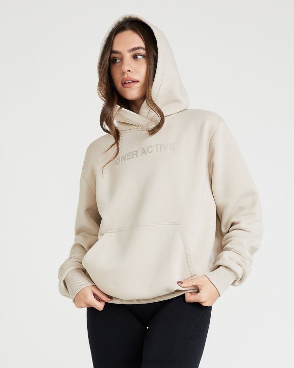 Kläder sand 4B046643 klassisk lounge oversized hoodie Oner Active