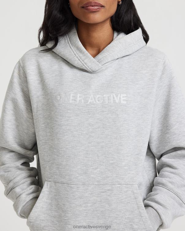 Kläder silver märgel 4B046645 klassisk lounge oversized hoodie Oner Active