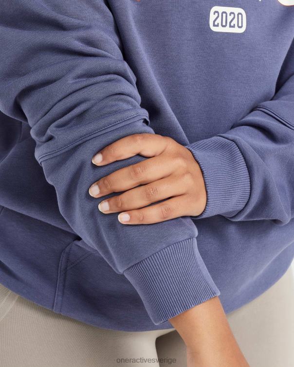 Kläder skifferblå 4B046632 överdimensionerad klubbhuvtröja Oner Active