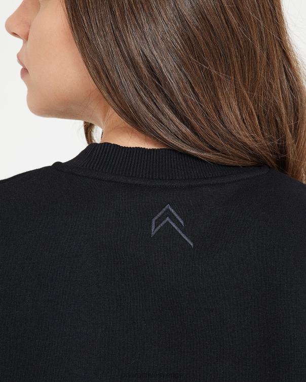 Kläder svart 4B046576 klassisk lounge överdimensionerad crew neck Oner Active