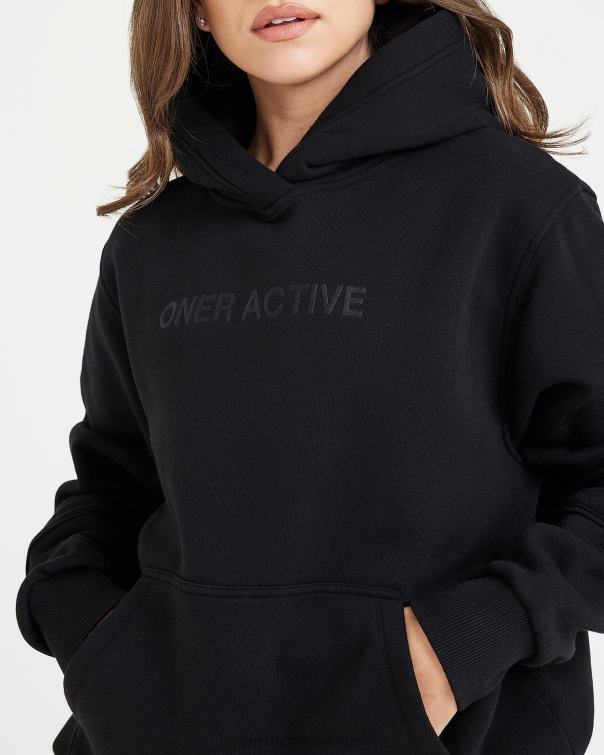 Kläder svart 4B046647 klassisk lounge oversized hoodie Oner Active