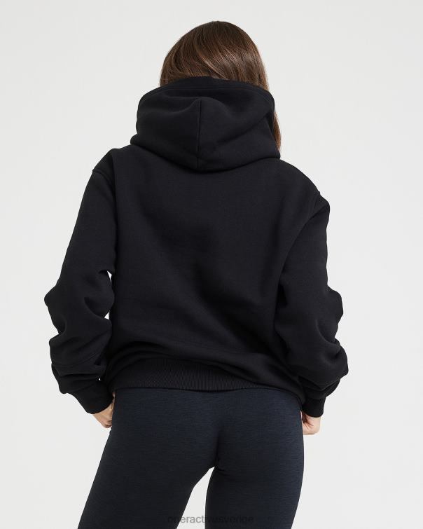 Kläder svart 4B046647 klassisk lounge oversized hoodie Oner Active