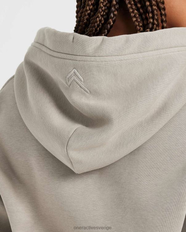 Kläder varm sand 4B046634 klassisk lounge-huvtröja med dragkedja Oner Active