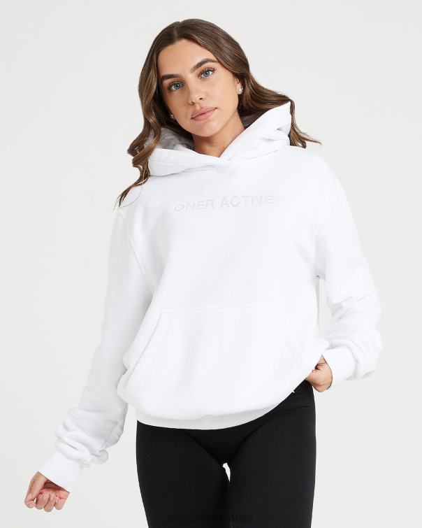 Kläder vit 4B046639 klassisk lounge oversized hoodie Oner Active