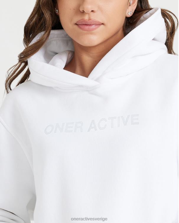 Kläder vit 4B046639 klassisk lounge oversized hoodie Oner Active