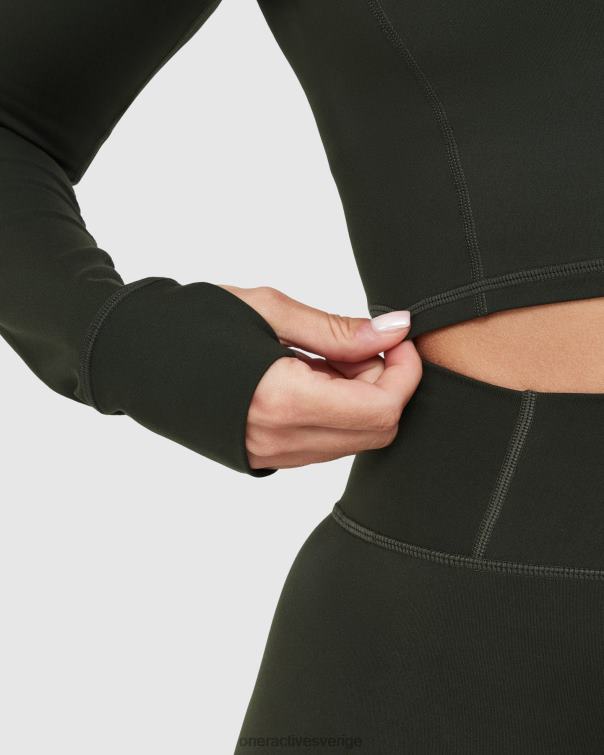 Kläder kaki 4B046600 tidlös crop jacka Oner Active