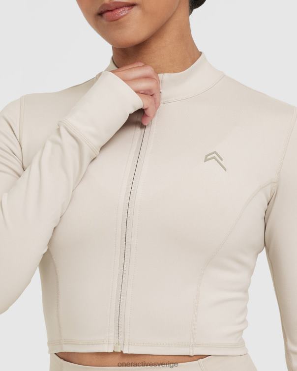 Kläder sand 4B046598 tidlös crop jacka Oner Active