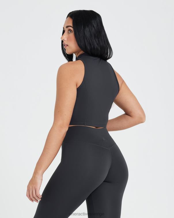 Kläder kol 4B046517 tidlös halv zip crop tank Oner Active