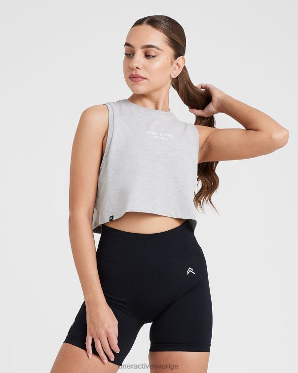 Kläder silver märgel 4B046554 grafisk jersey tank Oner Active