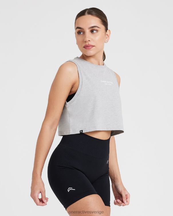 Kläder silver märgel 4B046554 grafisk jersey tank Oner Active