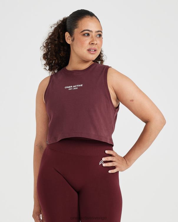 Kläder tvättad rosenträ 4B046536 grafisk jersey tank Oner Active