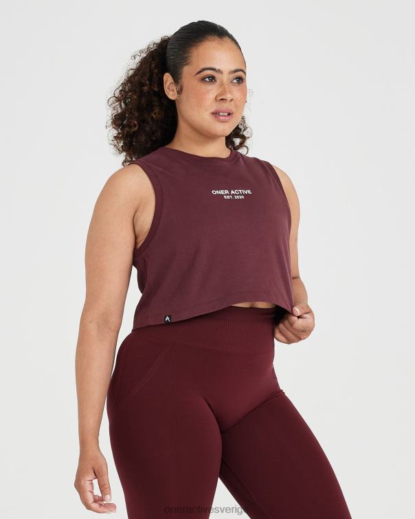 Kläder tvättad rosenträ 4B046536 grafisk jersey tank Oner Active