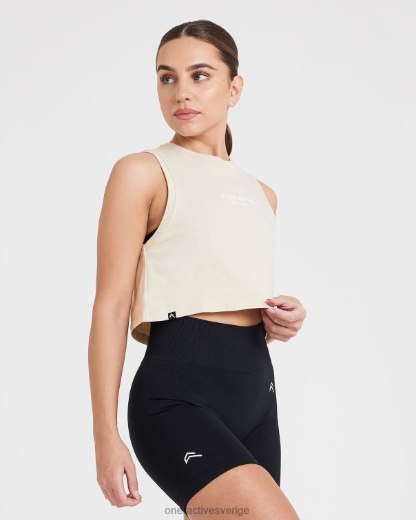 Kläder tvättad sand 4B046553 grafisk jersey tank Oner Active