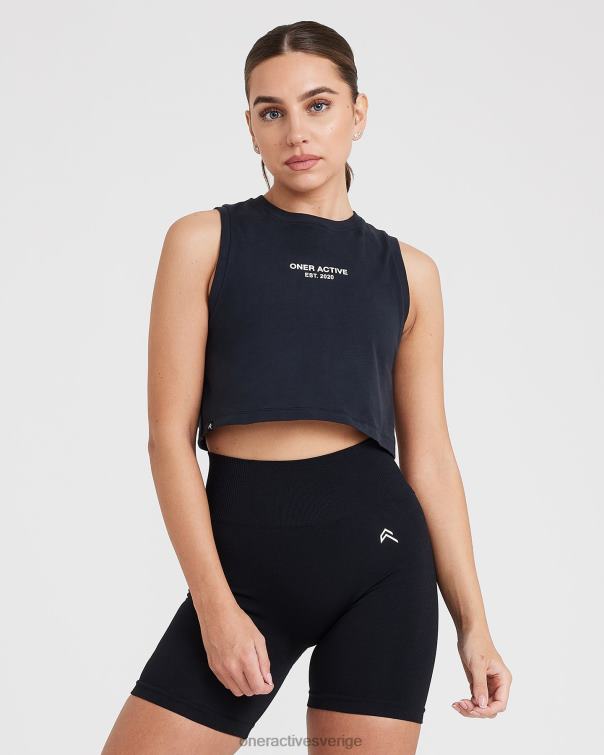 Kläder tvättad svart 4B046555 grafisk jersey tank Oner Active