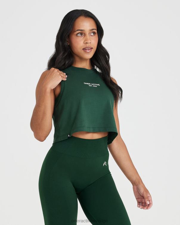 Kläder tvättad vintergrön 4B046538 grafisk jersey tank Oner Active