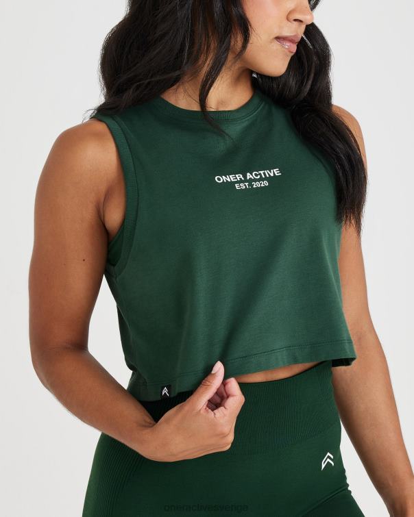 Kläder tvättad vintergrön 4B046538 grafisk jersey tank Oner Active