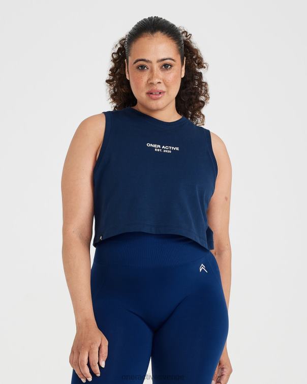 Kläder tvättade midnatt 4B046539 grafisk jersey tank Oner Active