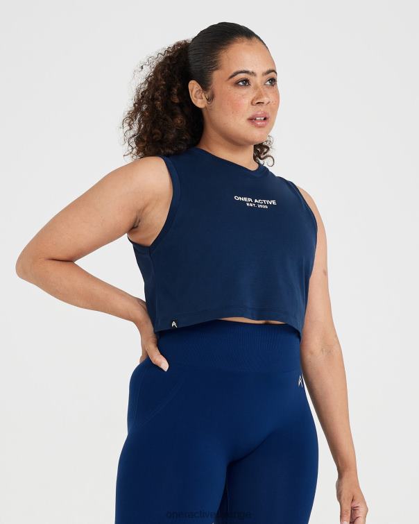 Kläder tvättade midnatt 4B046539 grafisk jersey tank Oner Active