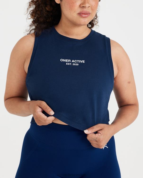 Kläder tvättade midnatt 4B046539 grafisk jersey tank Oner Active