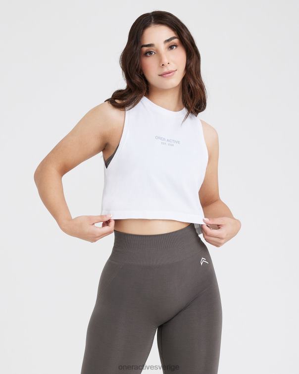 Kläder vit 4B046546 grafisk jersey tank Oner Active