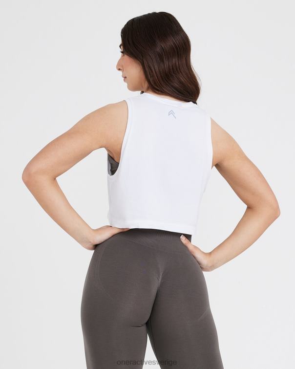 Kläder vit 4B046546 grafisk jersey tank Oner Active