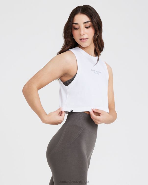 Kläder vit 4B046546 grafisk jersey tank Oner Active