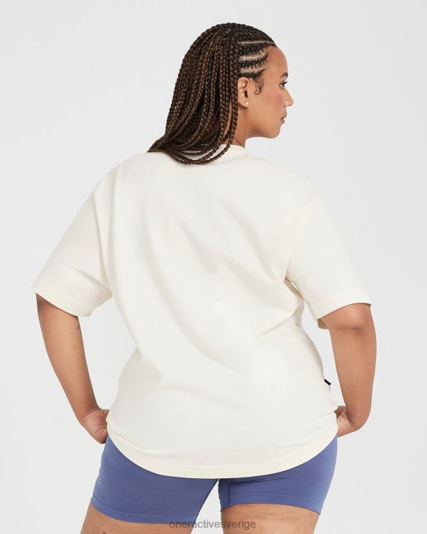 Kläder benvit 4B046531 oversized kortärmad klubbt-shirt Oner Active