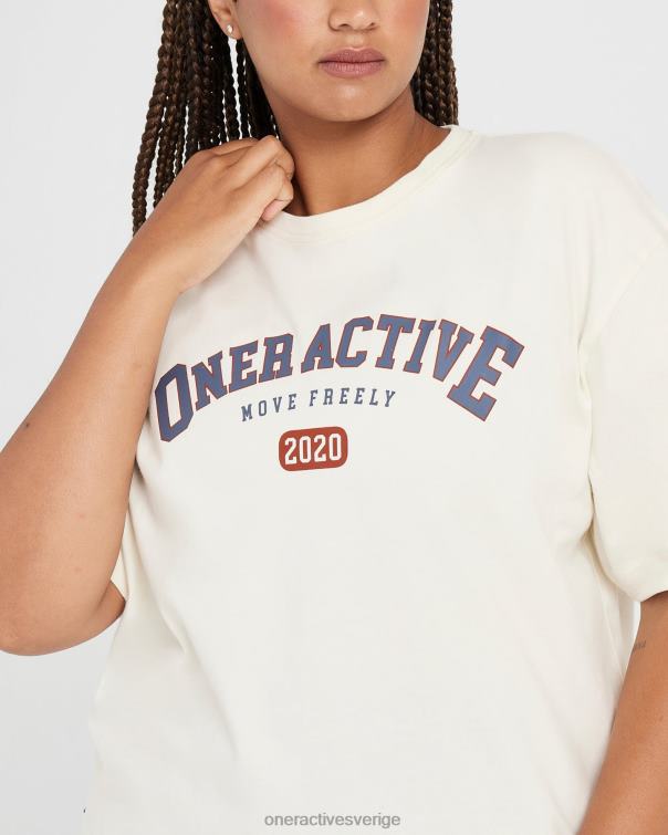 Kläder benvit 4B046531 oversized kortärmad klubbt-shirt Oner Active
