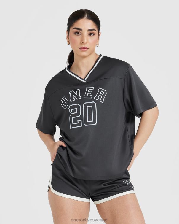 Kläder kol 4B046499 varsity v-ringad kortärmad t-shirt Oner Active