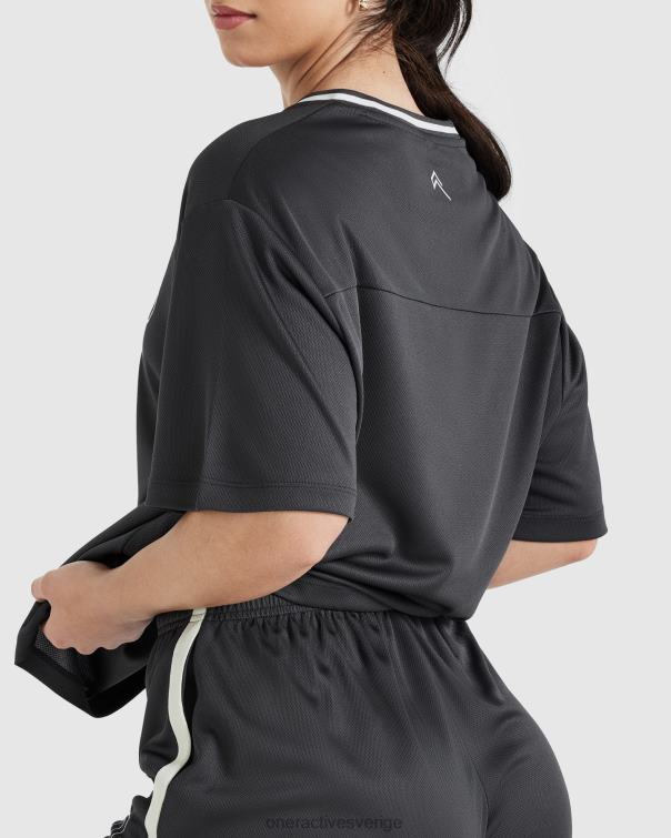 Kläder kol 4B046499 varsity v-ringad kortärmad t-shirt Oner Active