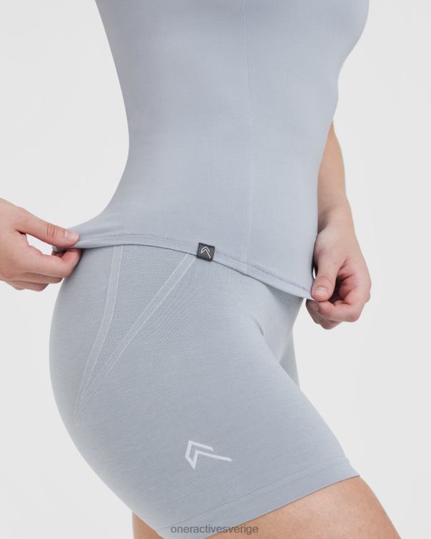 Kläder metallgrå 4B046428 mjuk mjuk kortärmad t-shirt Oner Active