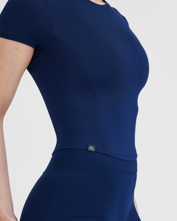 Kläder midnatt 4B046431 mjuk mjuk t-shirt med mitten av kort ärm Oner Active