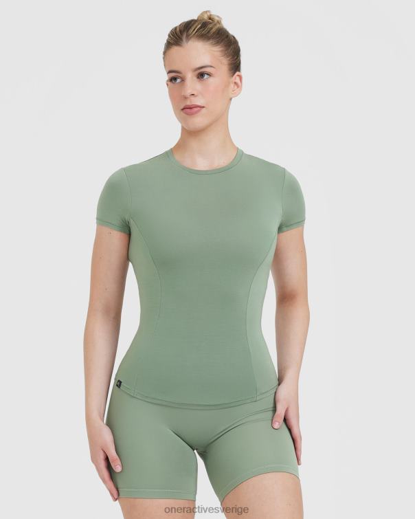 Kläder salvia 4B046395 mjuk mjuk kortärmad t-shirt Oner Active