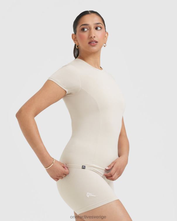 Kläder sand 4B046430 mjuk mjuk kortärmad t-shirt Oner Active