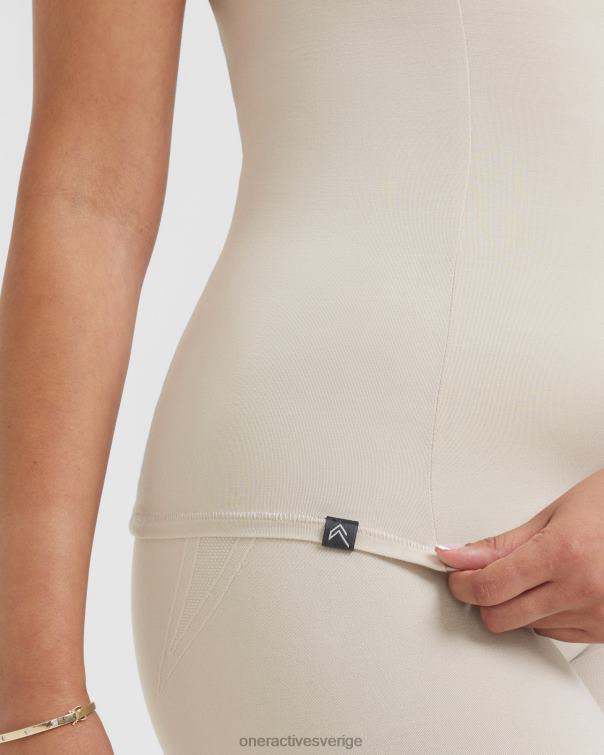 Kläder sand 4B046430 mjuk mjuk kortärmad t-shirt Oner Active