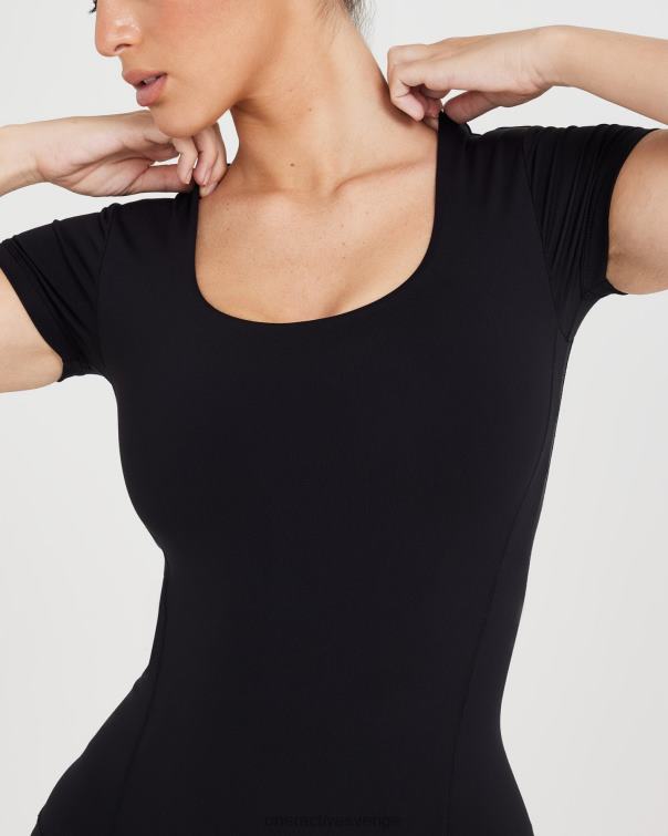 Kläder svart 4B046525 tidlös kortärmad t-shirt Oner Active