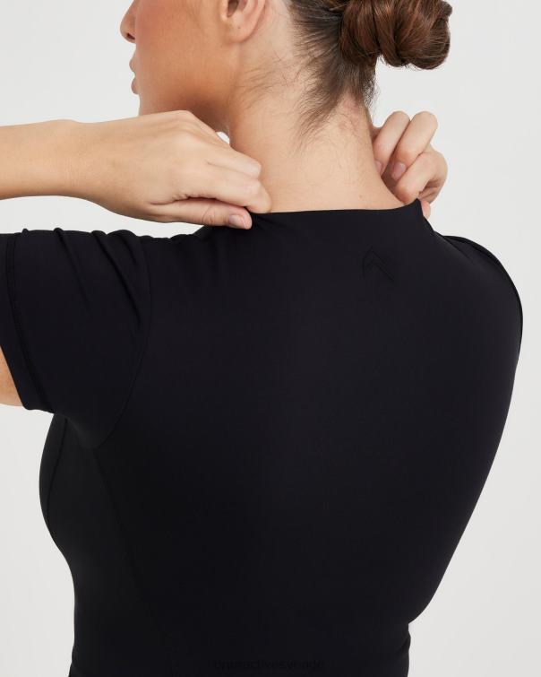 Kläder svart 4B046526 tidlös t-shirt med kort ärm Oner Active