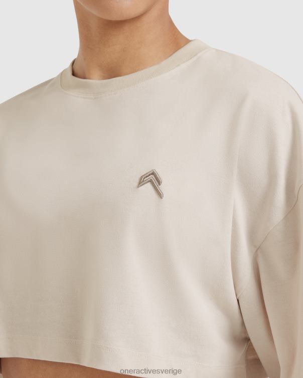 Kläder tvättad sand 4B046419 klassisk avslappnad lättvikts t-shirt Oner Active